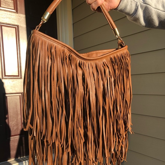 Brown Fringe Purse (90% brand new) - Picture 2 of 5